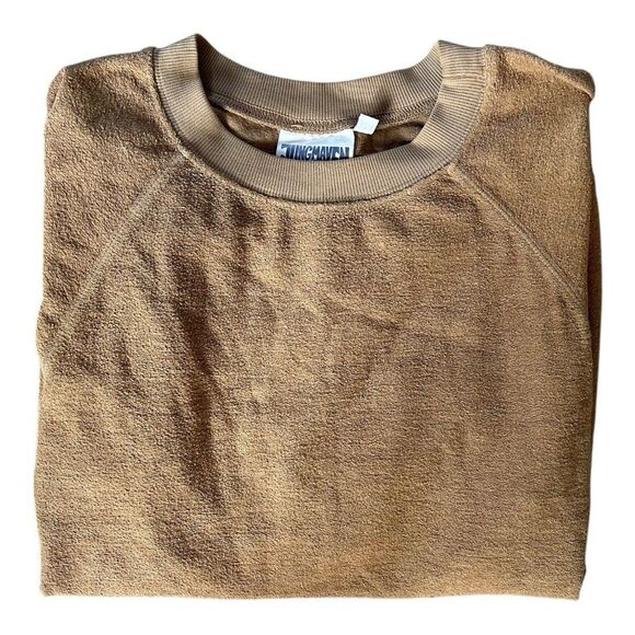 Jungmaven Short Sleeve Raglan Sherpa Sweatshirt Unisex Medium Organic Cotton - Picture 5 of 9